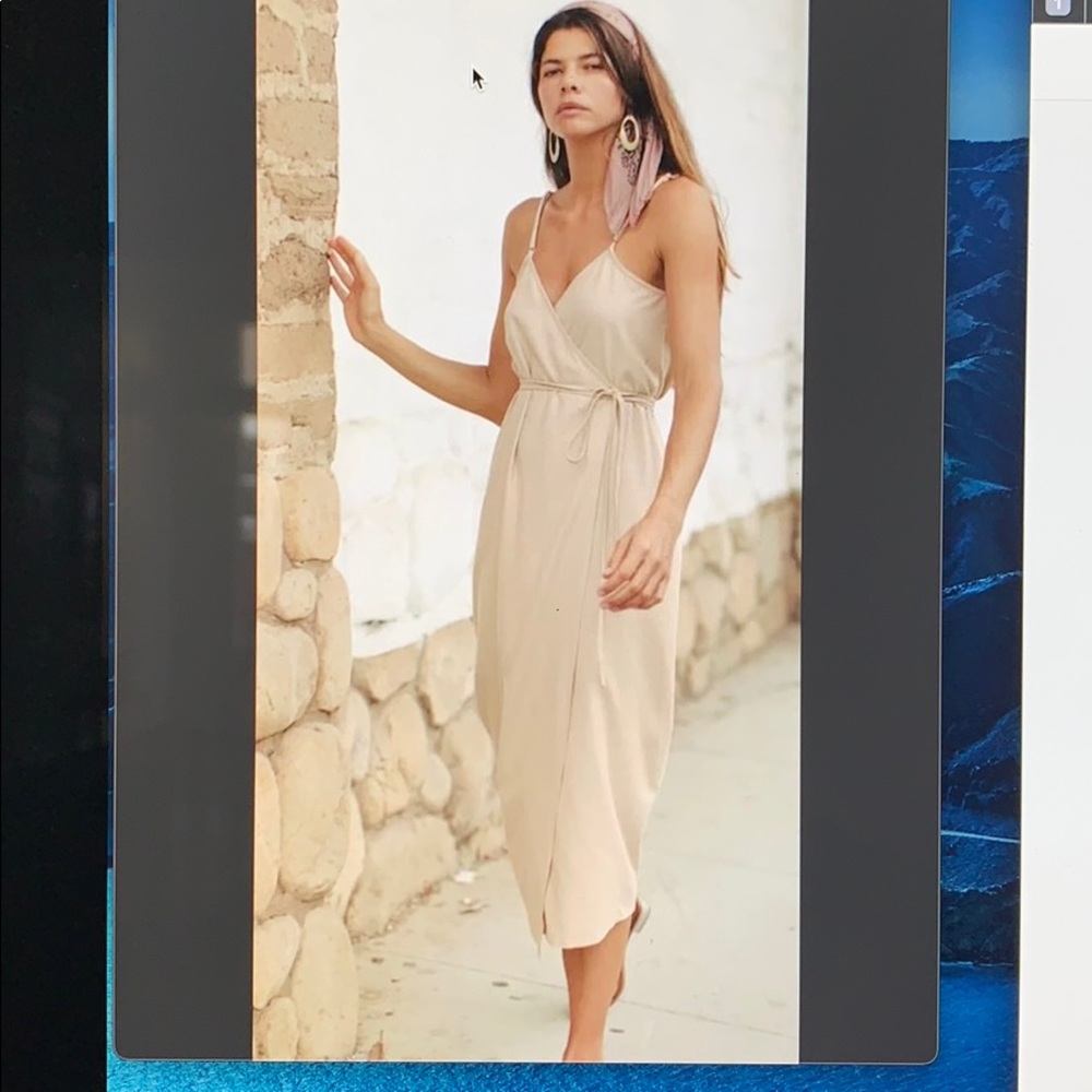 Ozma Palma wrap dress Olive small brand new w Tags
